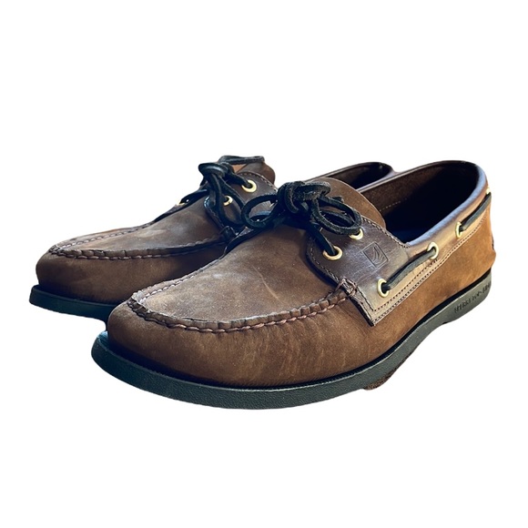 Sperry Top Sider Mens boat shoe brown size 11.5 - Picture 2 of 6